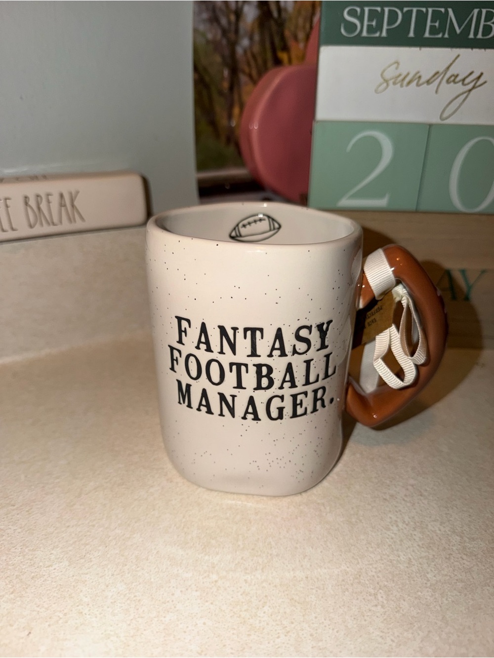 Rae dunn fantasy football manager mug